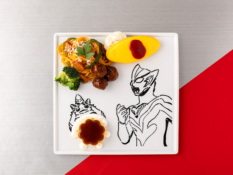 テオとプッチーの<br>お子様ランチ風ナポリタン